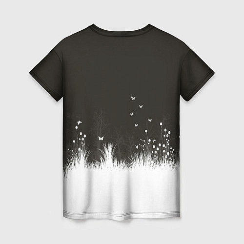 Женская футболка Ночная полянка / 3D-принт – фото 2