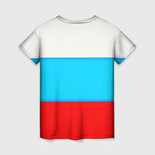 Женская футболка Hockey Russia / 3D-принт – фото 2