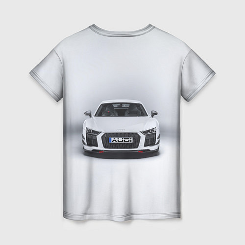 Женская футболка Audi серебро / 3D-принт – фото 2