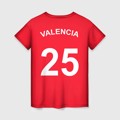 Женская футболка Man UTD: Antonio Valencia / 3D-принт – фото 2