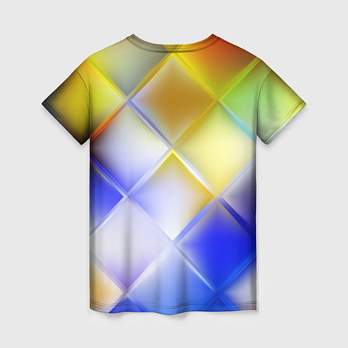 Женская футболка Colorful squares / 3D-принт – фото 2