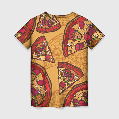 Женская футболка Пицца / 3D-принт – фото 2