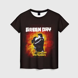 Футболка женская Поцелуй Green Day, цвет: 3D-принт