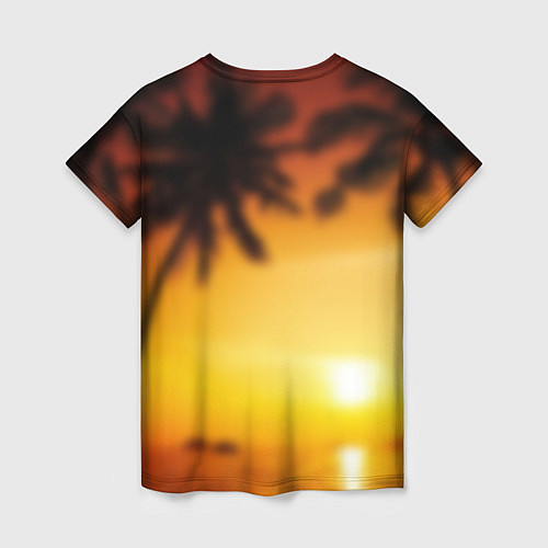 Женская футболка Miami Beach / 3D-принт – фото 2