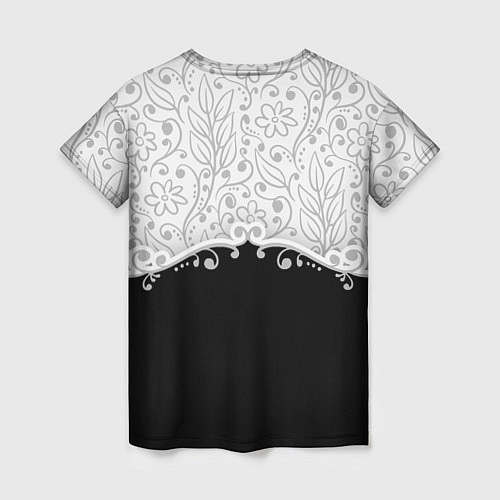Женская футболка Флористика / 3D-принт – фото 2