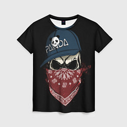 Женская футболка Bandit Skull