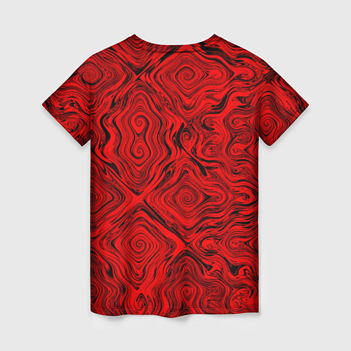 Женская футболка Tie-Dye red / 3D-принт – фото 2