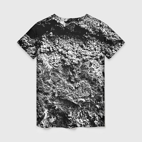 Женская футболка Серая текстура / 3D-принт – фото 2