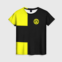 Футболка женская BVB FC: Black style, цвет: 3D-принт