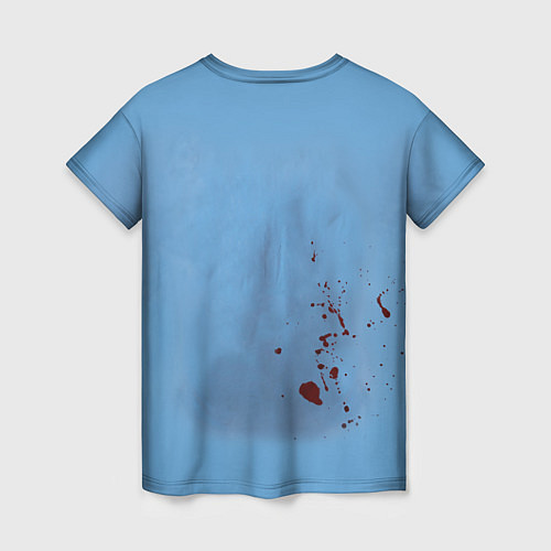Женская футболка Костюм врача кровь / 3D-принт – фото 2