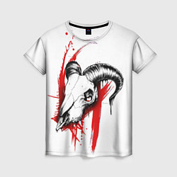 Женская футболка Skull Trash Polka