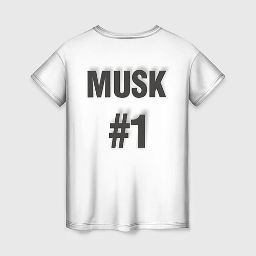 Женская футболка Илон Маск / 3D-принт – фото 2