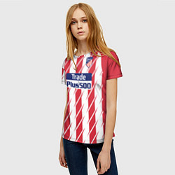 Футболка женская Atletico Madrid FC: Grizman Home 17/18, цвет: 3D-принт — фото 2