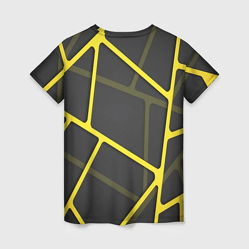 Женская футболка Желтая сетка / 3D-принт – фото 2