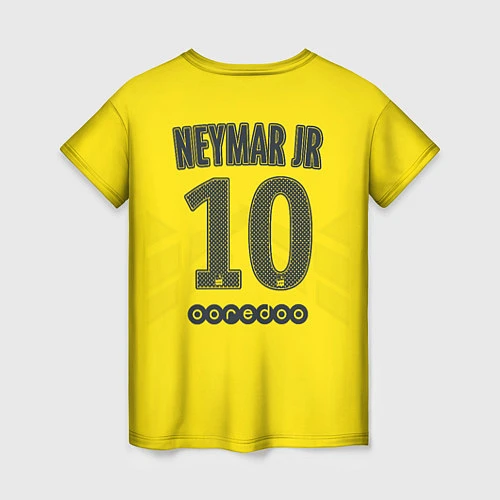 Женская футболка PSG FC: Neymar Away 17/18 / 3D-принт – фото 2
