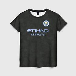 Футболка женская Man City FC: Black 17/18, цвет: 3D-принт