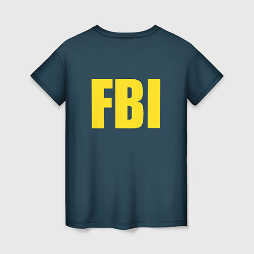 Женская футболка FBI / 3D-принт – фото 2