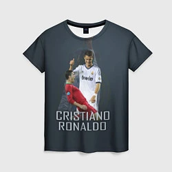 Футболка женская Christiano Ronaldo, цвет: 3D-принт