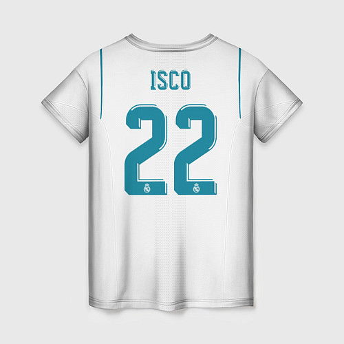 Женская футболка Real Madrid FC: Isco Home 17/18 / 3D-принт – фото 2