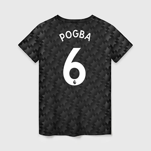 Женская футболка Man UTD: Pogba Away 17/18 / 3D-принт – фото 2