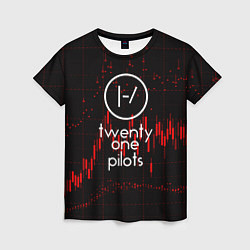 Футболка женская Twenty one pilots, цвет: 3D-принт