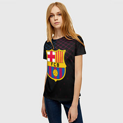 Футболка женская FC Barcelona Lines, цвет: 3D-принт — фото 2