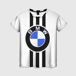 Футболка женская BMW: Black Strips, цвет: 3D-принт