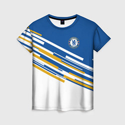 Футболка женская FC Chelsea: Colour Line, цвет: 3D-принт