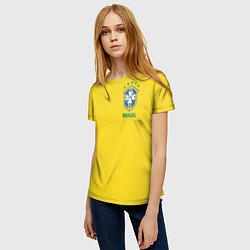 Футболка женская Сборная Бразилии, цвет: 3D-принт — фото 2