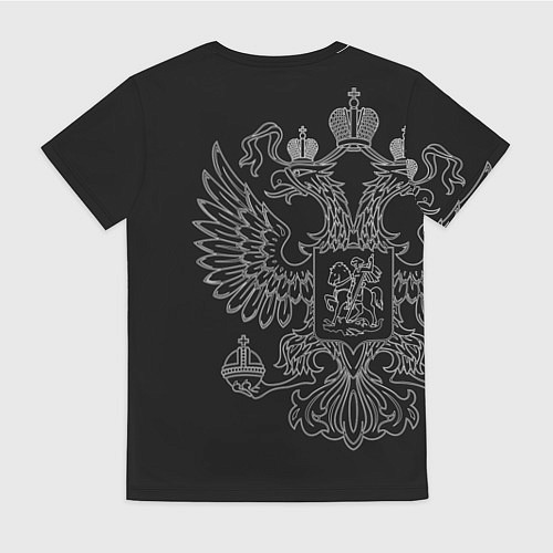 Женская футболка Капитан: герб РФ / 3D-принт – фото 2