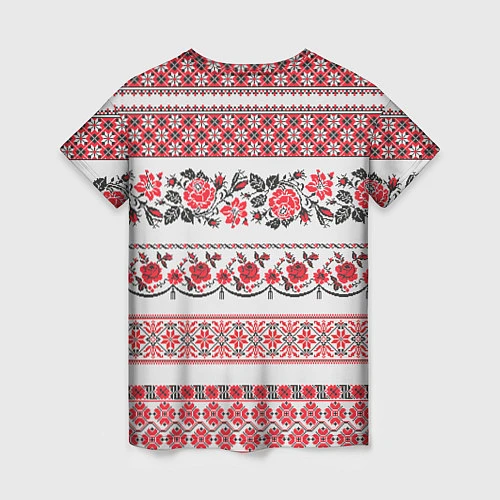 Женская футболка Старославянский узор / 3D-принт – фото 2