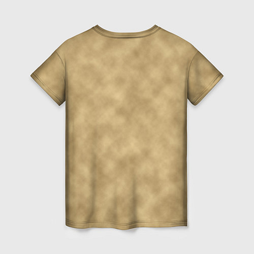 Женская футболка Песчаный лев / 3D-принт – фото 2