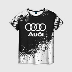 Футболка женская Audi: Black Spray, цвет: 3D-принт