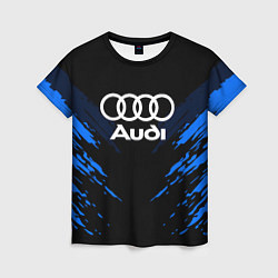 Женская футболка Audi: Blue Anger