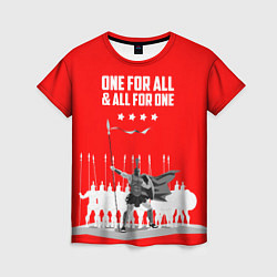 Футболка женская One for all & all for one, цвет: 3D-принт