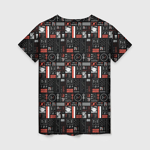 Женская футболка Twenty One Pilots: Pattern / 3D-принт – фото 2