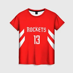 Женская футболка Rockets: James Harden 13