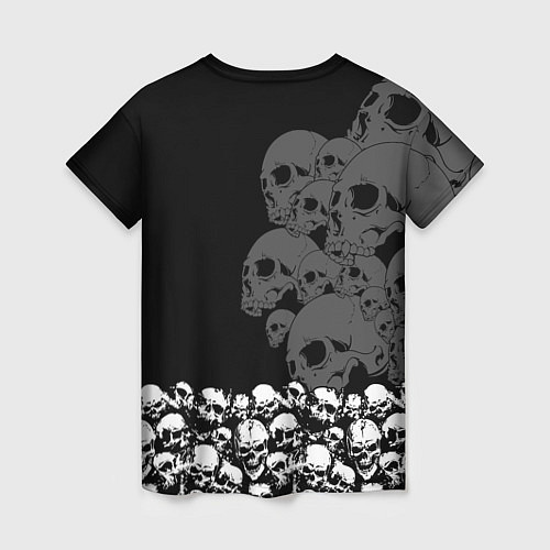 Женская футболка Slayer: Dark Skulls / 3D-принт – фото 2