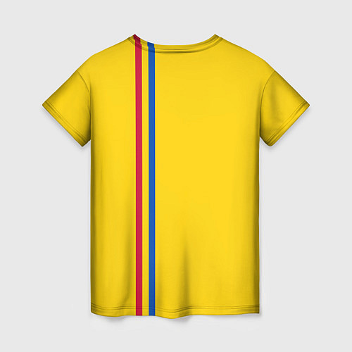 Женская футболка Молдавия: лента с гербом / 3D-принт – фото 2