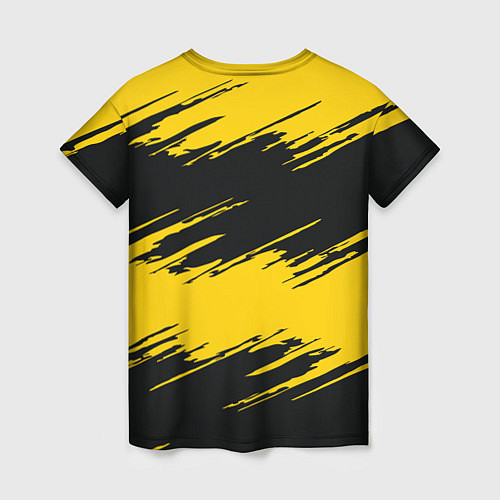 Женская футболка BVB 09: Yellow Breaks / 3D-принт – фото 2