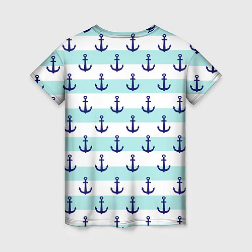 Женская футболка Морские якоря / 3D-принт – фото 2