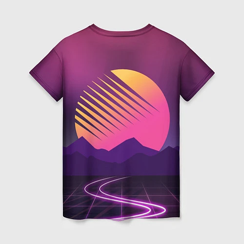 Женская футболка Digital Sun / 3D-принт – фото 2
