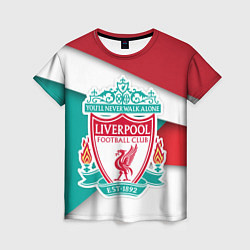 Футболка женская FC Liverpool, цвет: 3D-принт