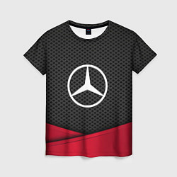 Футболка женская Mercedes Benz: Grey Carbon, цвет: 3D-принт