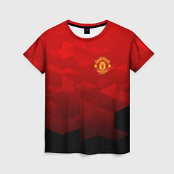 Футболка женская FC Man UTD: Red Poly, цвет: 3D-принт