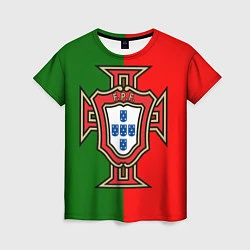 Футболка женская Сборная Португалии, цвет: 3D-принт