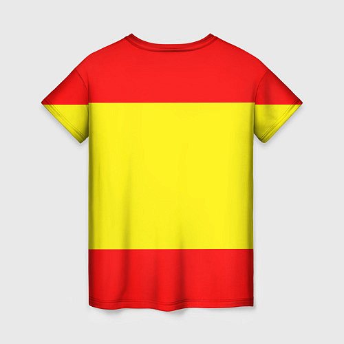 Женская футболка Сборная Испании / 3D-принт – фото 2
