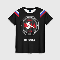 Футболка женская MMA Russia, цвет: 3D-принт