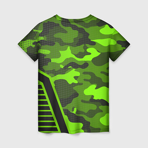 Женская футболка CS:GO Light Green Camo / 3D-принт – фото 2