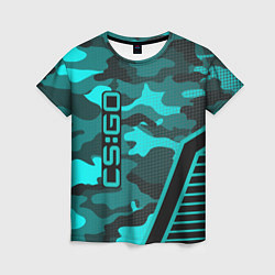 Женская футболка CS:GO Blue Camo